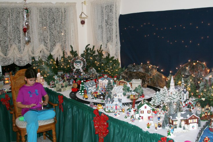 Christmas Village at the Petito's House